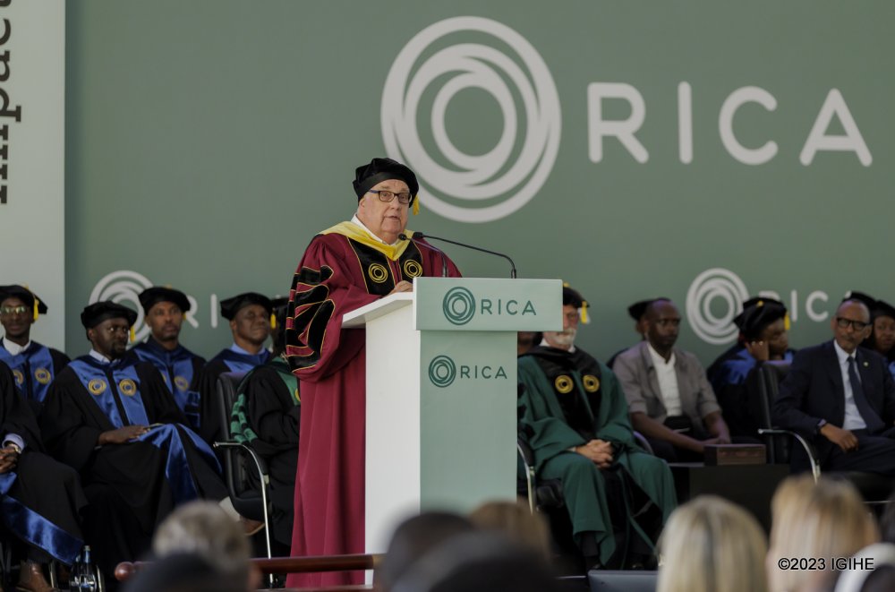 Buffet urged graduates to continue working diligently to make RICA the most successful institution in Rwanda.