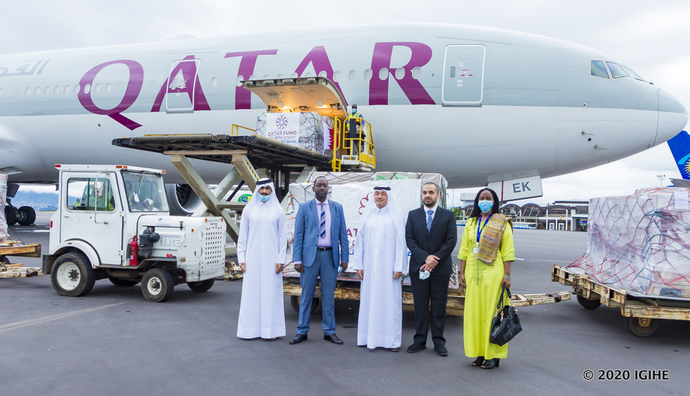 Medical supplies worth an estimated value of $1 million, measuring 15 Tones, were handed over to Rwanda from Qatar