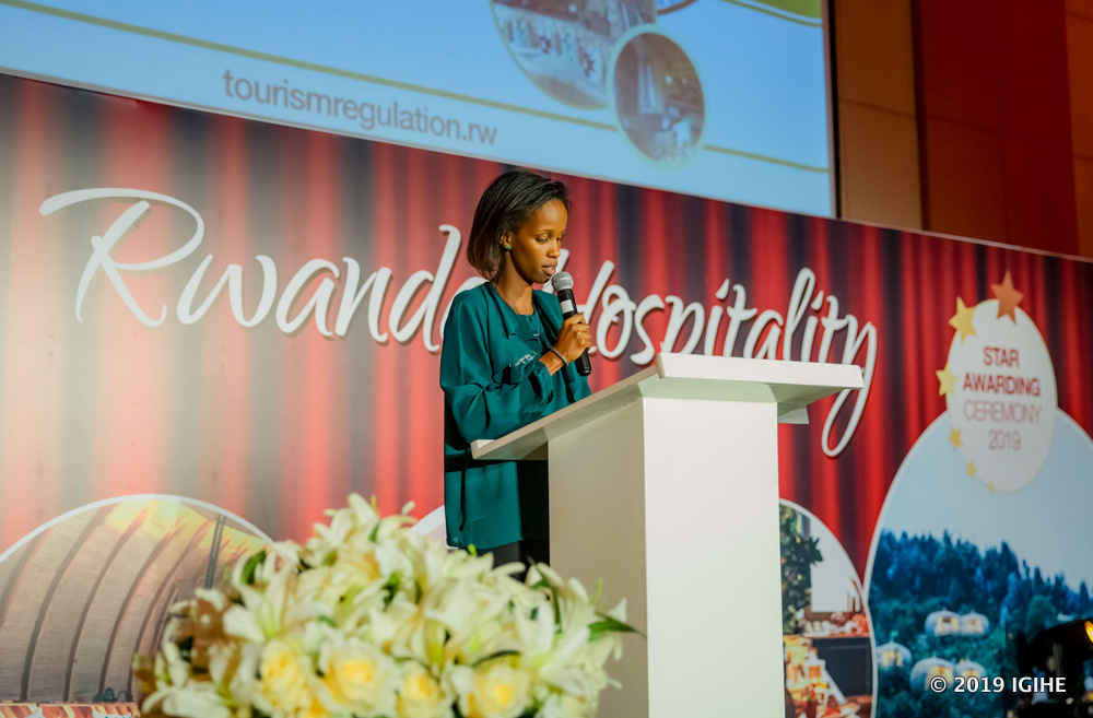 Belise Kaliza, Chief Tourism Officer in RDB spoke in the event 