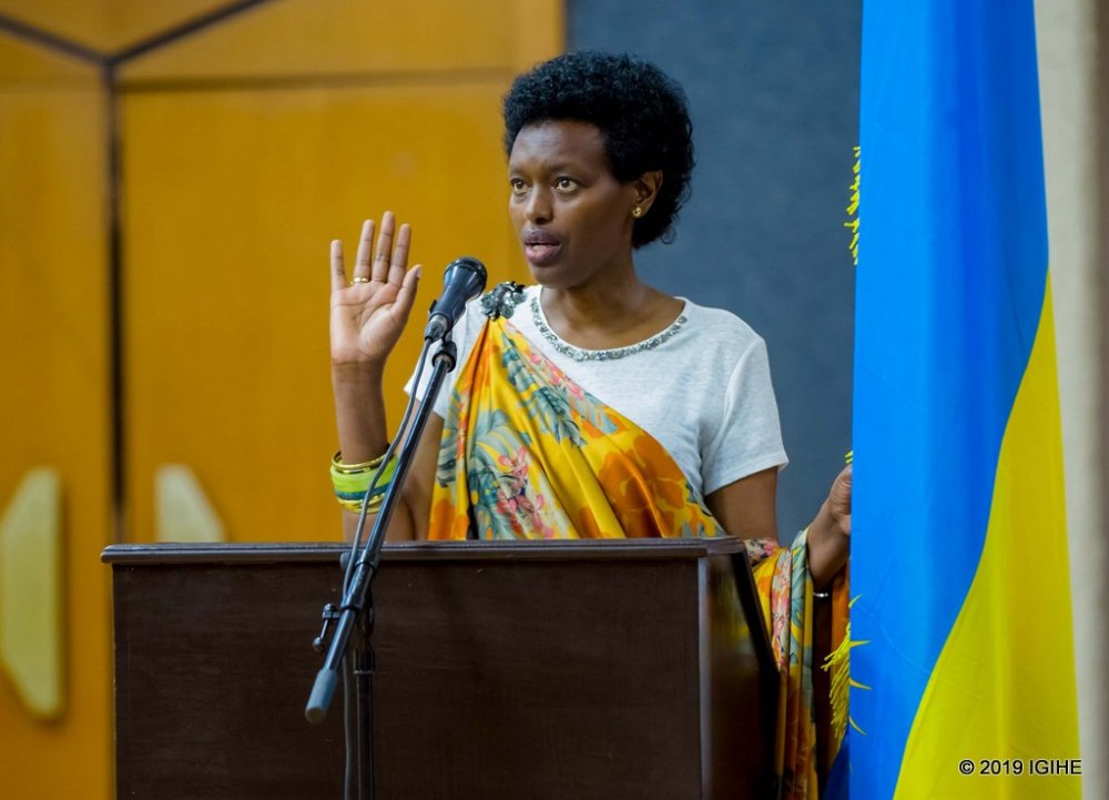 Ignatienne Nyirarukundo is the new Minister of State in charge of Social Affairs in the Ministry of Local Government