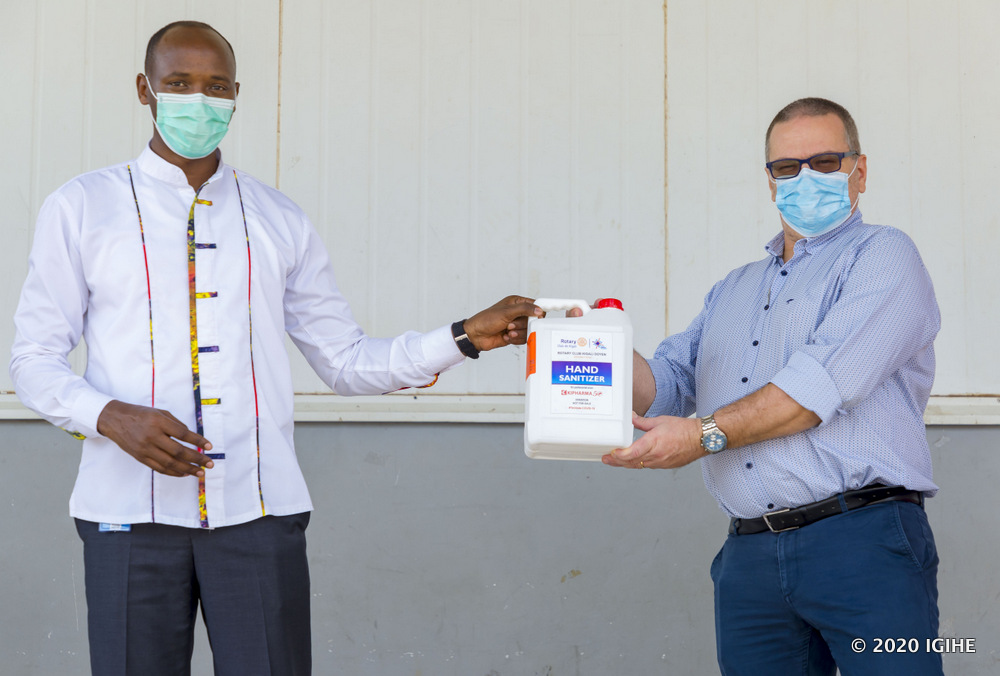  Rotary Club Kigali made a donation to the Rwanda Biomedical Centre (RBC) 