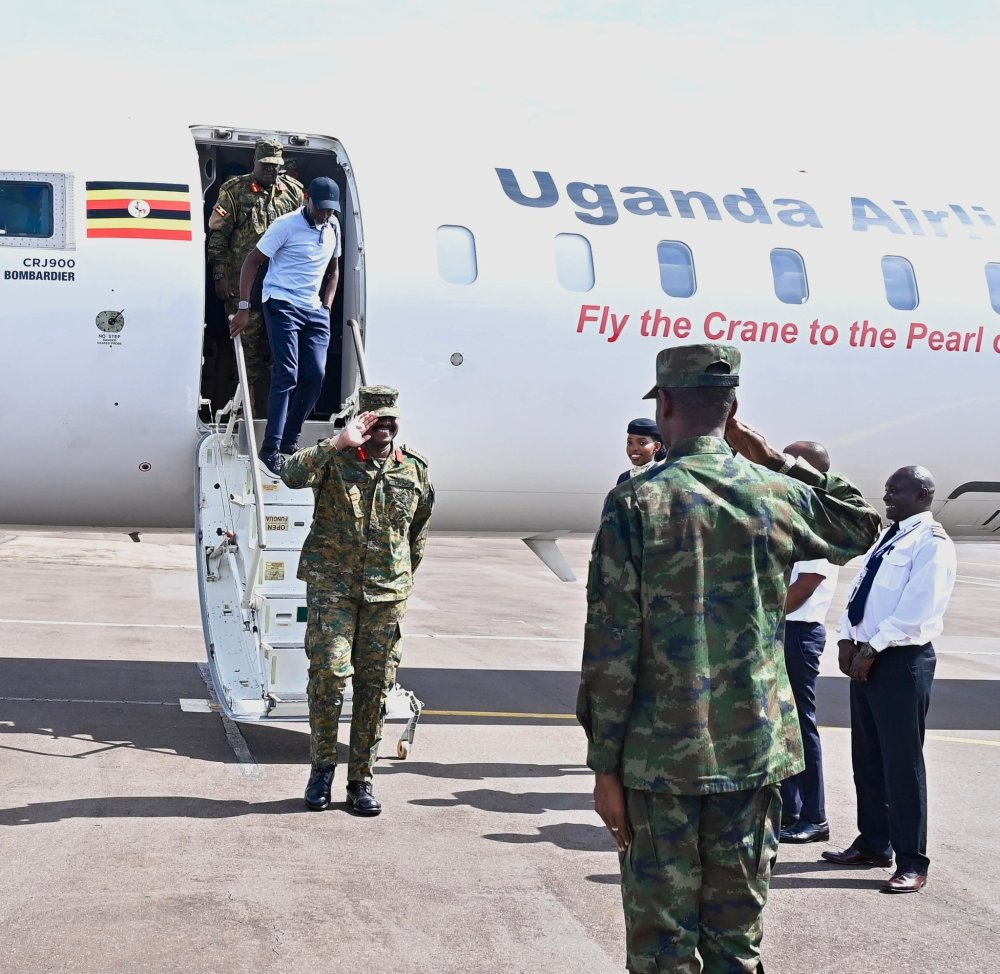 Veteran journalist Andrew Mwenda is part of the delegation that accompanied Gen Muhoozi.