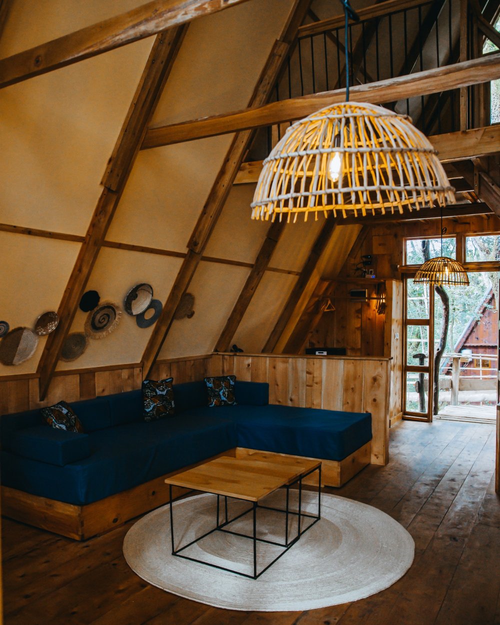 All the décor in this hotel was made in Rwanda. 