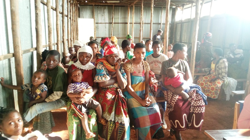 Some of refugees who repatriated yesterday