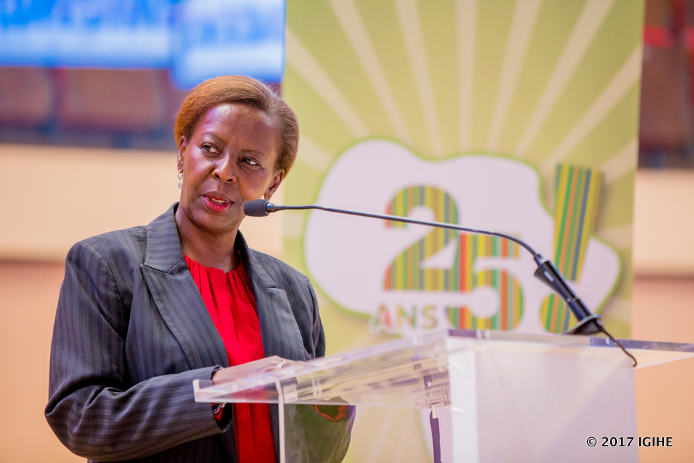 Mushikiwabo speaks at the event