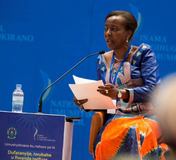 The Minister of Foreign Affairs, Louise Muhikiwabo