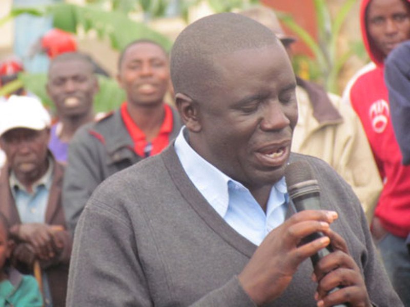 The executive secretary of Bugeshi sector,Nsabimana Mvano Etienne