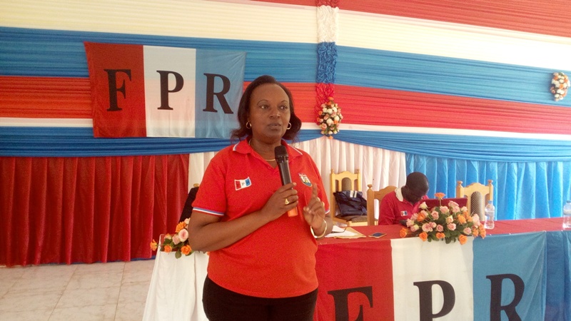 Commissioner in charge of fighting against genocide in FPR, honorable Mwiza Espérance