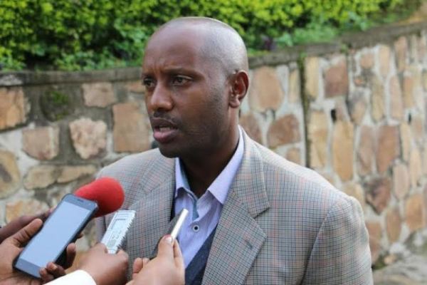The Director General of NEB Amb. Kayonga George William speaking to the media