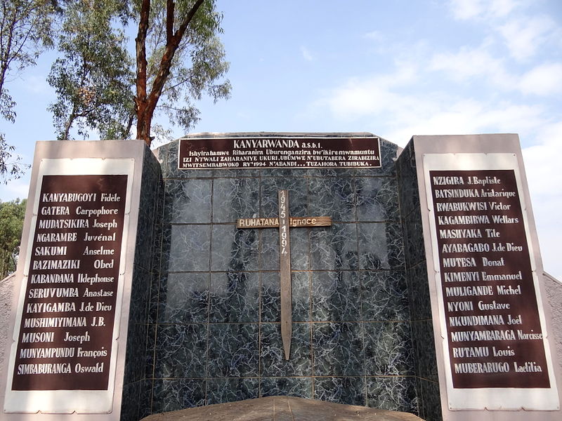 Names of 1994 Tutsi victims buried at Nyanza genocide memorial.