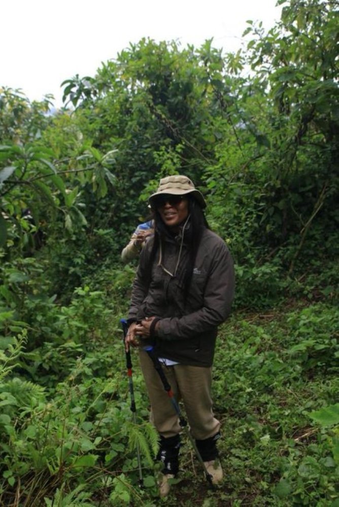 Naomi Campbell has visited gorillas after attending the 15th ceremony of naming baby gorillas ‘Kwita Izina’ held on Friday in Kinigi sector