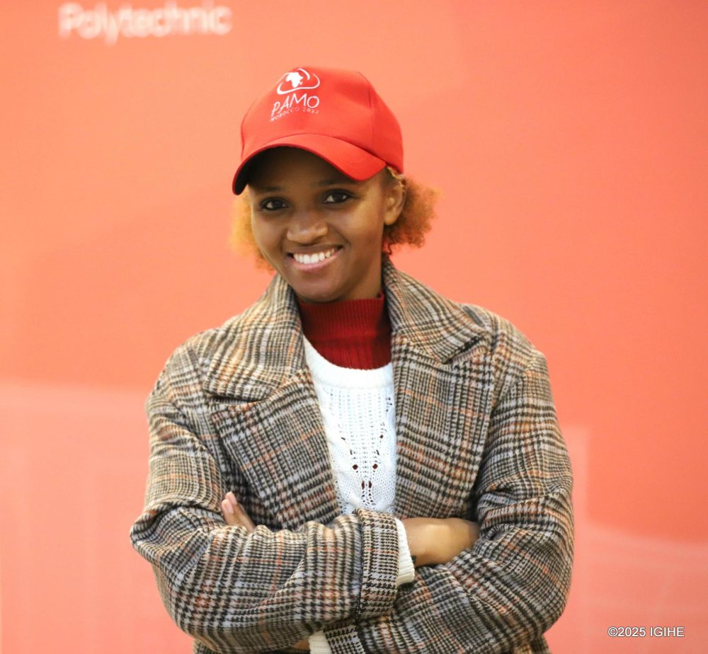 Mutuyimana Aimée Precious is one of Rwandan students studying at Mohammed VI Polytechnic University in Morocco.