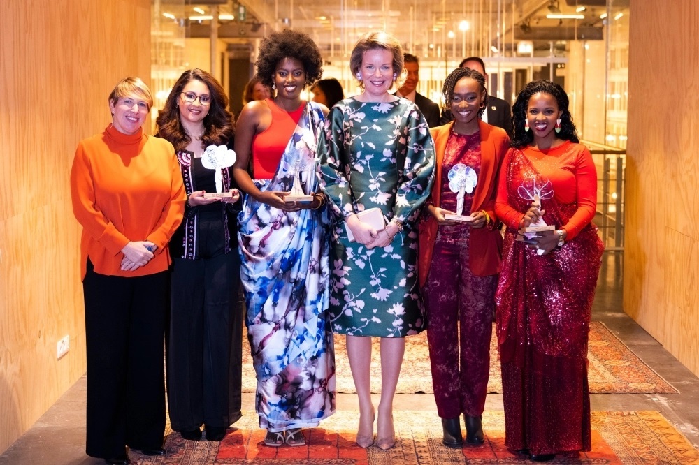 Credia Umuhire Ruzigana, the co-founder of Imanzi Creations, emerged as the winner of one of the categories of the business competition for women across Africa' Awa Prize'. Courtesy