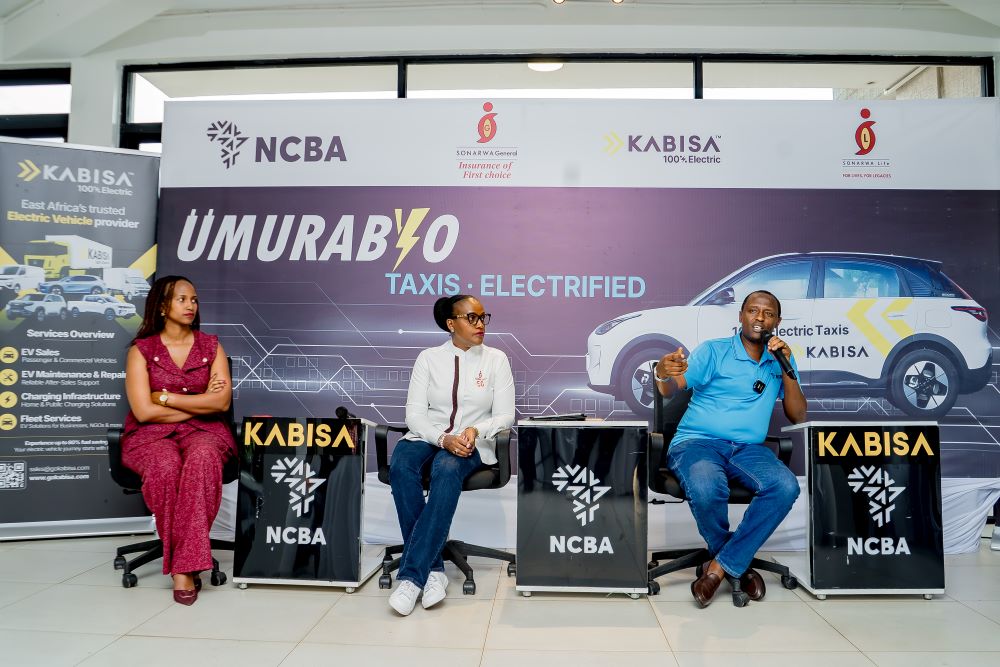 The launch marks a defining moment in how finance, innovation, and social protection come together to advance e-mobility in Rwanda, through collaboration between NCBA, Kabisa, and Sonarwa General and Sonarwa Life.