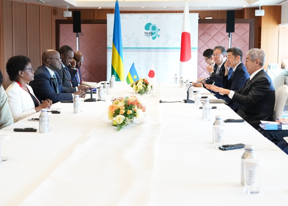 The meeting took place in Tokyo on August 21, 2025, where Minister Nduhungirehe was attending the 9th Tokyo International Conference on African Development (TICAD 9).