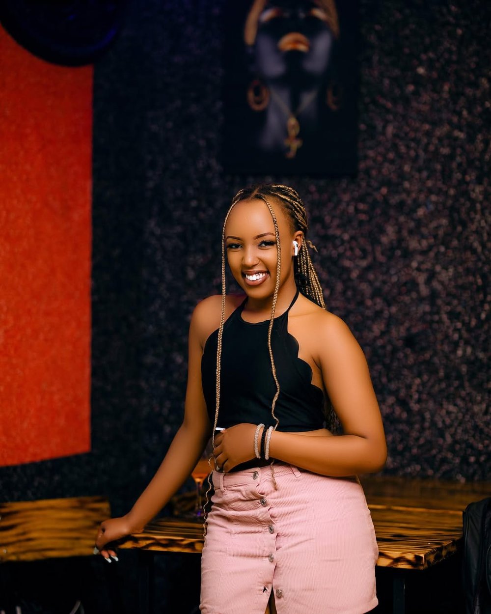Uwineza Nelly Sany was also arrested inn connectionn with circulated explicit videos