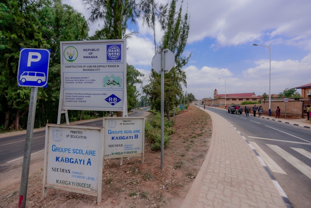 New Tarmac roads in Muhanga