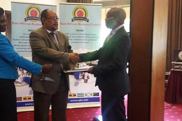 Ms Barbara Mulwana (UMA Chairperson ), Kassim Omar (Uganda clearing industry and forwarders Association), Jim Kabeho Chair Uganda Sugar Manufactures and Stewart Mwesigwa of Roofings have been elected to represent Uganda on the EABC Committee.