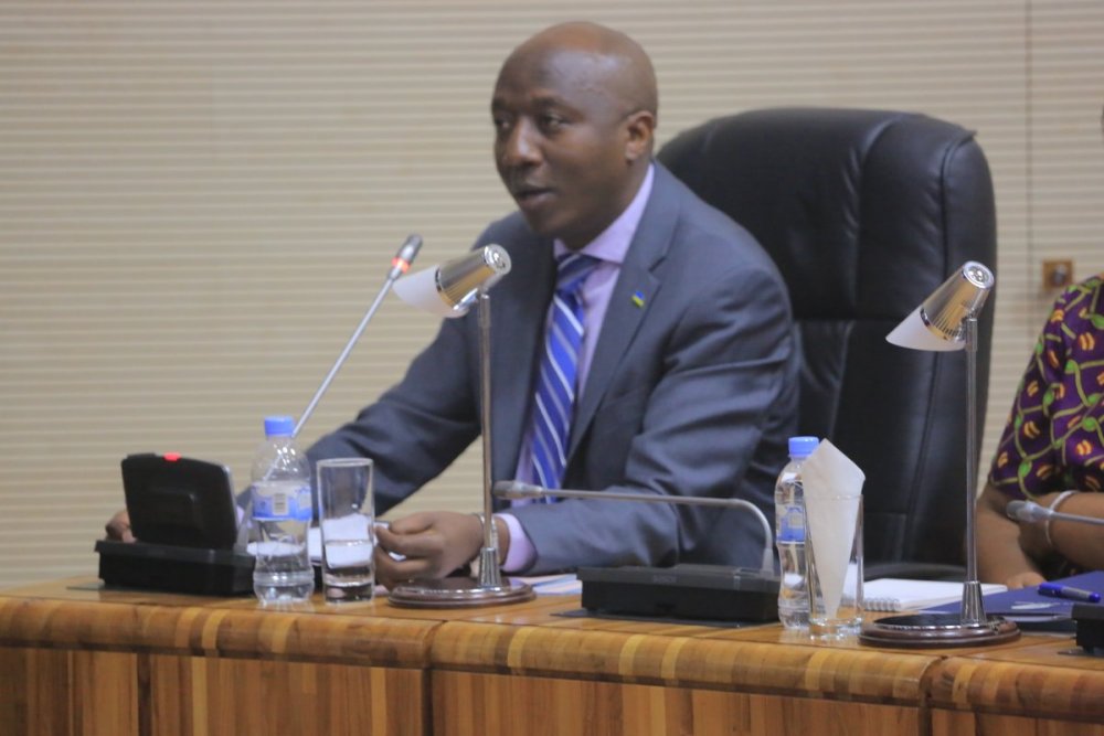 Prime Minister, Dr. Eduard Ngirente speaks in parliament