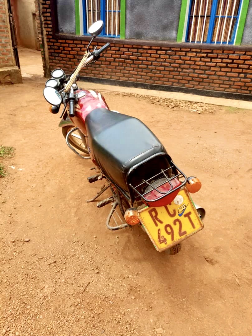 The TVS motorcycle was stolen in August in front of a bar in Rukumberi Sector, where the owner had parked it.