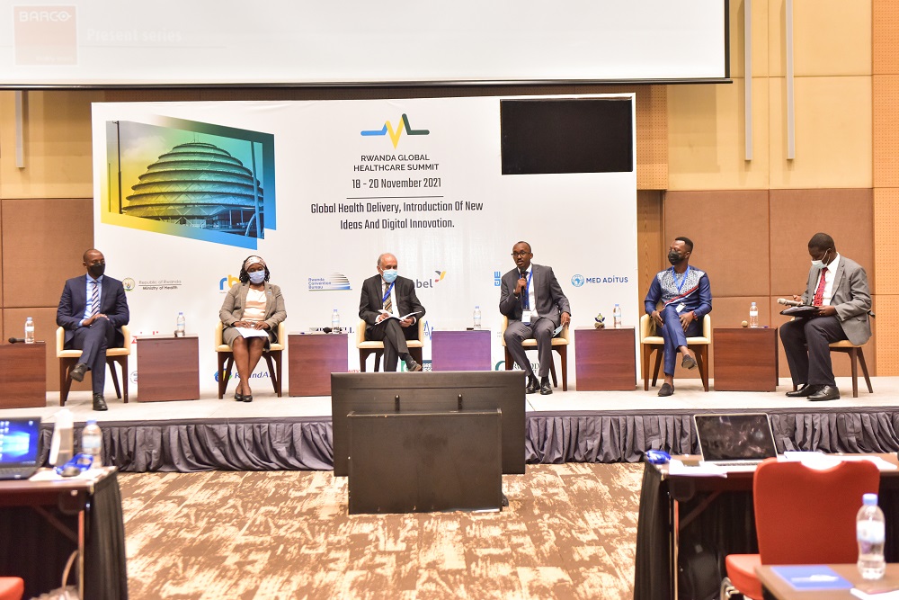 Participants of the recently concluded Rwanda Global Healthcare Summit during a panel discussion.  