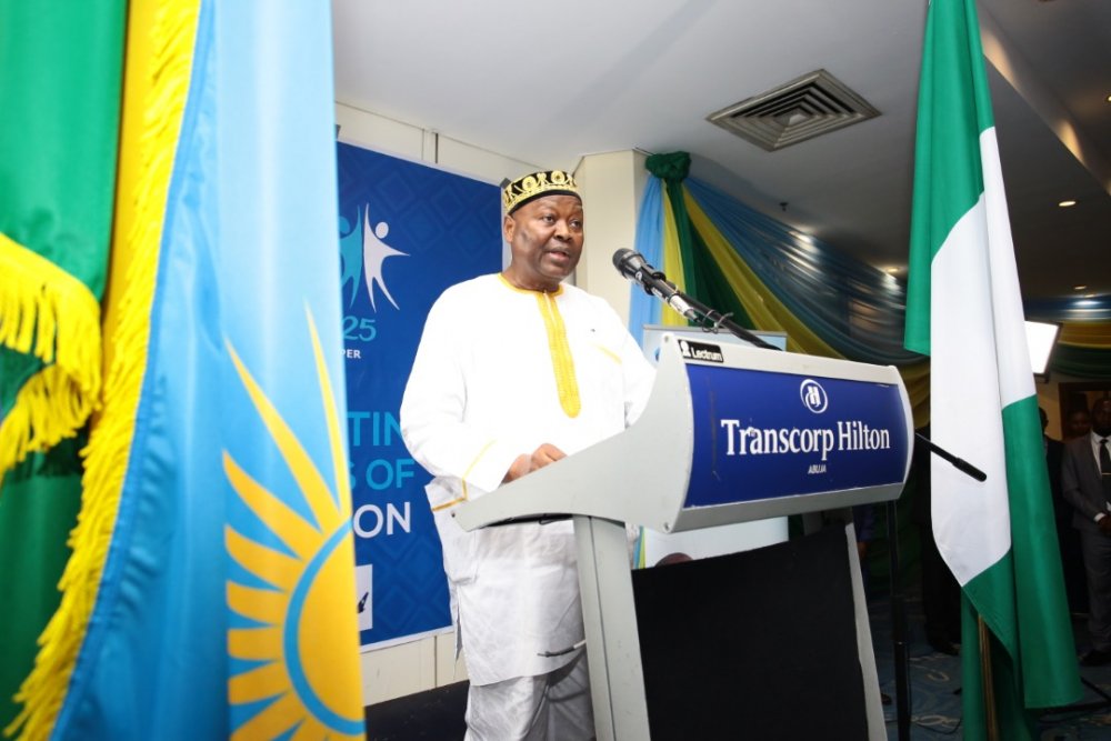 The head of diplomatic corps in Nigeria, Amb. Al-Hassan Conteh from Liberia commended Rwanda’s leadership and Rwandans for stopping genocide