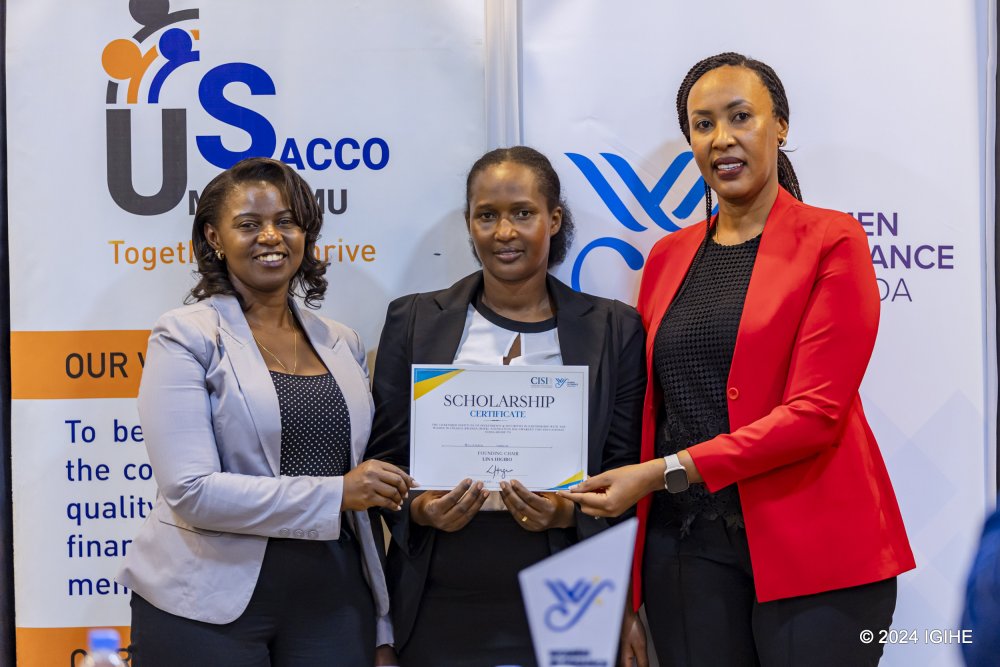 One of the scholarship recipients, Niwebasa Clarisse.