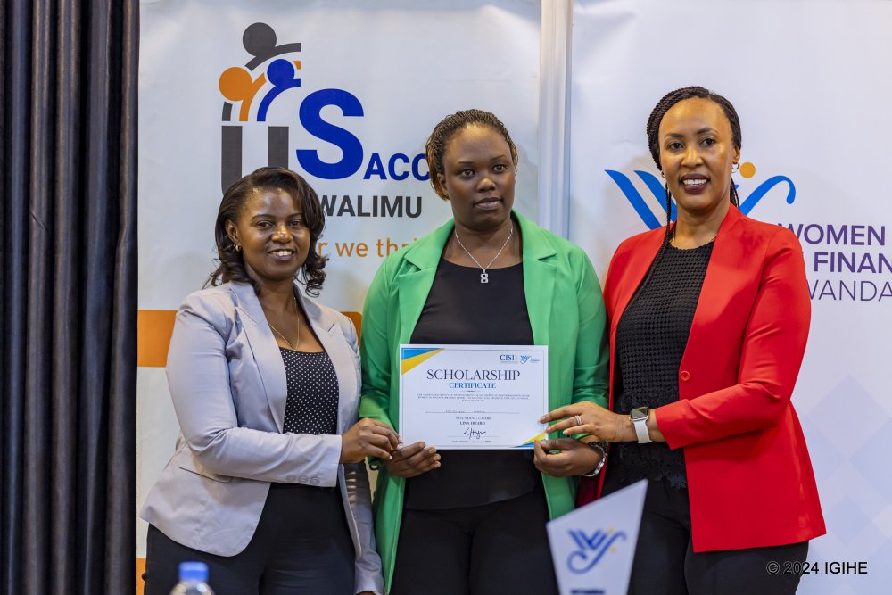 Chantal Niyibikora from Nyamagabe branch emphasized how received scholarship will enhance her financial expertise. 