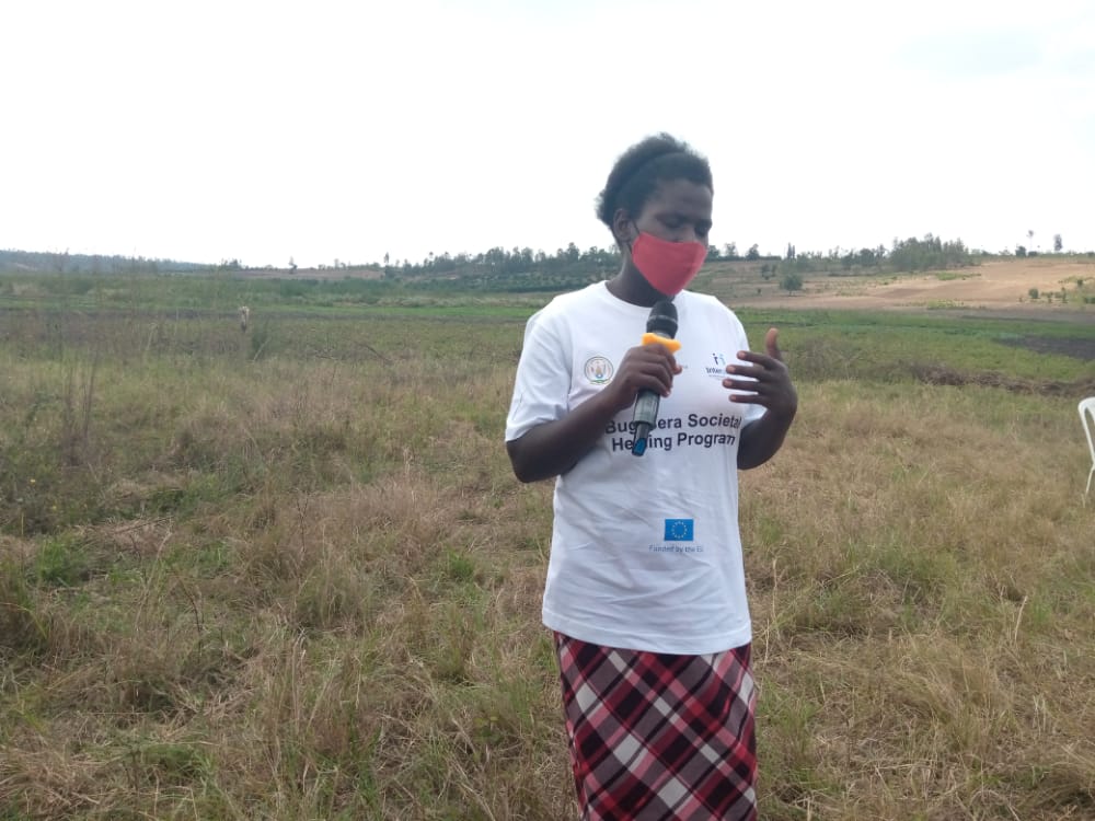 Hilarie Niyongira who grew up with stigma has been been integrated into the society. 