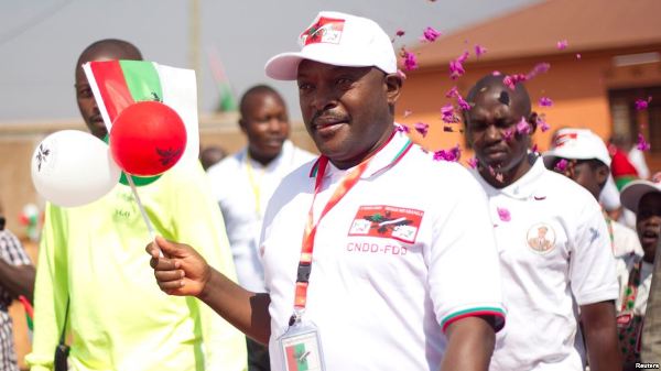 Burundi's President Pierre Nkurunziza arrives for a CNDD-FDD party congress in Gitega province, Burundi, Aug. 20, 2016. It was his decision to seek a third term that sparked violence in the nation last year.