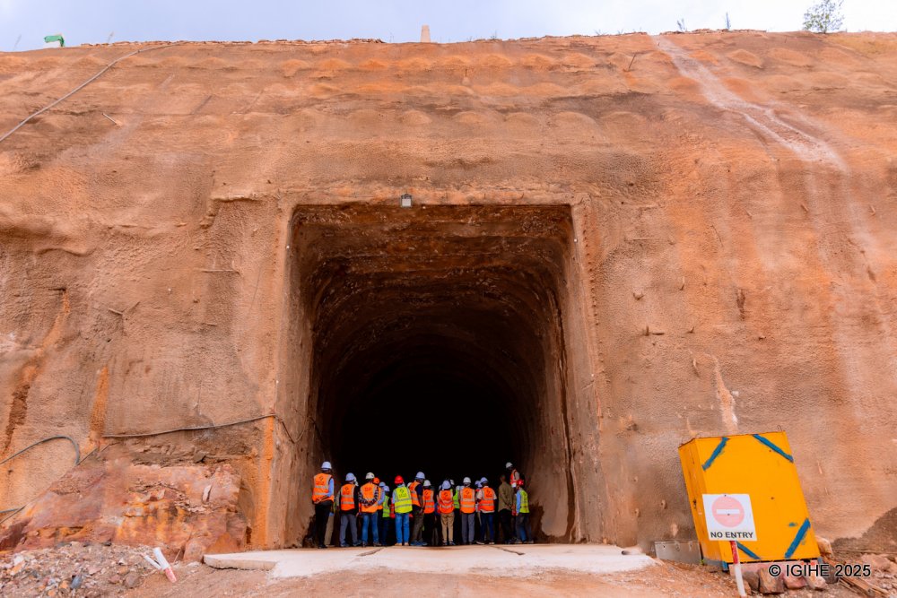 An outlet sluice will regulate water flow through the underground channel when required.