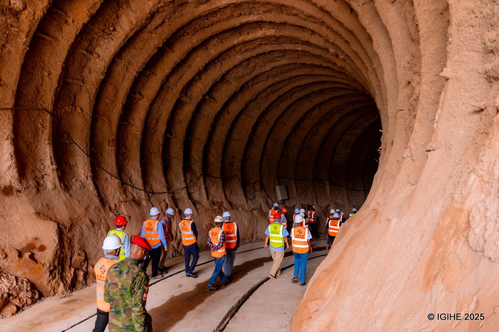 Excavation of the underground water channel is complete.