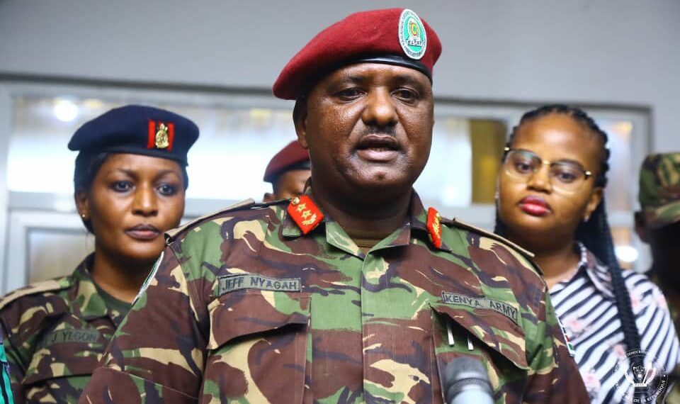 Kenyan General Jeff Nyagah, commander of the East African Community regional force (EARCF) deployed in eastern DRC has resigned from his position.