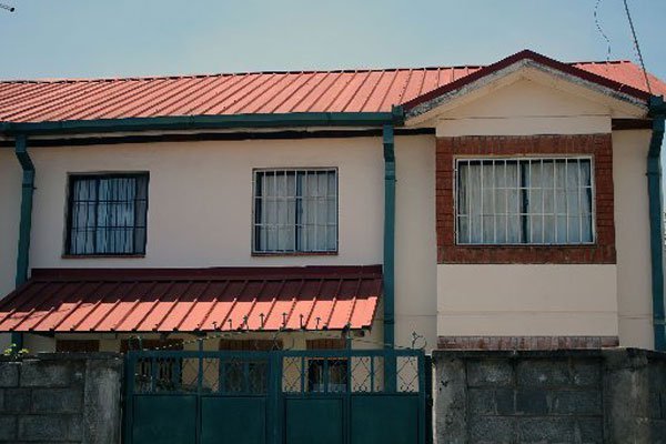 The maisonette in Nyayo Estate Embakasi, Nairobi, where a human skeleton believed to be that of Peter Njagi Munyi, 22, who went missing in August 2014, was found.