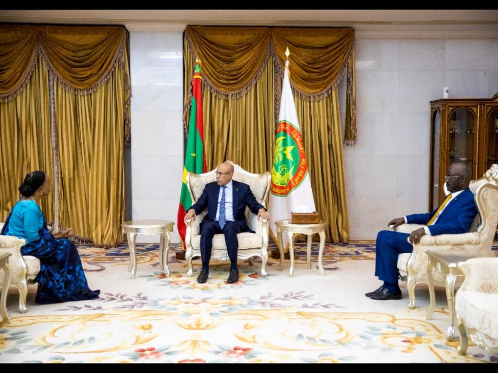 Amb. Nyiramatama held talks with Mohamed Ould Cheikh El Ghazouani after presenting letters of credence. 