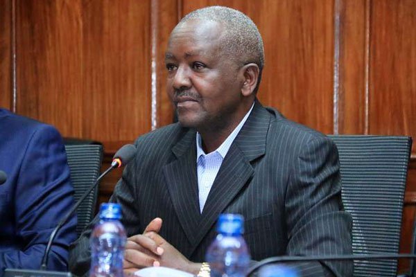 John Kago, a suspect in the National Youth Service scandal, before the National Assembly's Public Accounts Committee in Nairobi on October 27, 2016.
