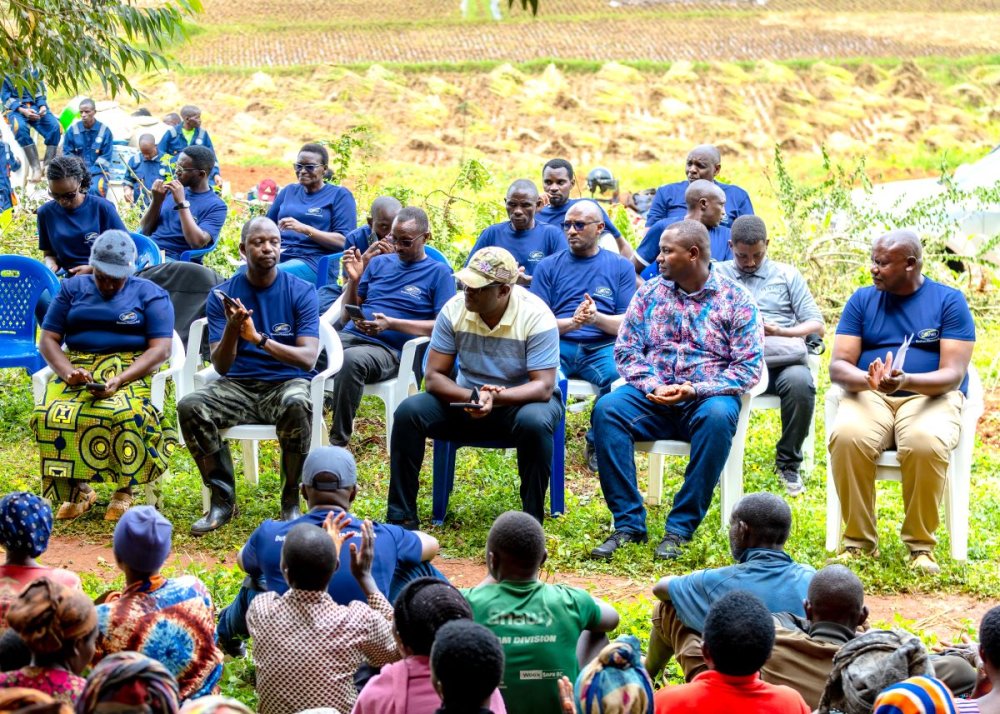 After planting the trees, leaders interacted with the community and expressed their gratitude to Goshen Finance Plc.