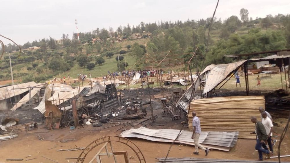 The Executive Secretary of Kimironko sector, Mapambano Nyiridandi said that police fire brigade and citizens intervened and extinguished the fire before destroying all equipment.