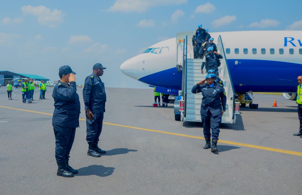 Rwanda Formed Police Unit (RWAFPU 1-9), contingent returned home on Thursday, July 24, after a successful one-year peacekeeping duty under the United Nations Mission in South Sudan (UNMISS).