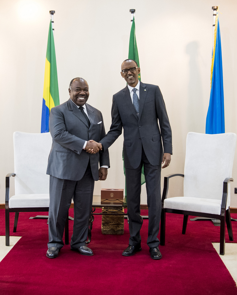 President Ali Bongo Ondimba was in Rwanda last on 13th February 2018 on one day working visit