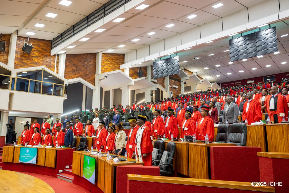 Officials in a group photo at the opening of the 2025/26 judicial year on September 1, 2025.