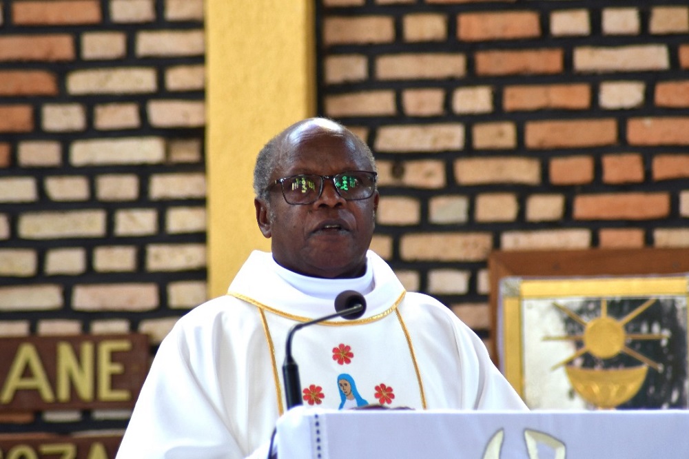 Father François Harelimana, the Director of the Virgin Mary Sanctuary.