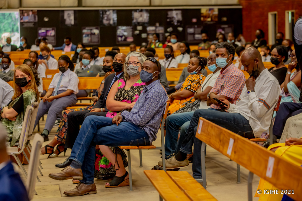 Parents attending the graduation ceremony.  