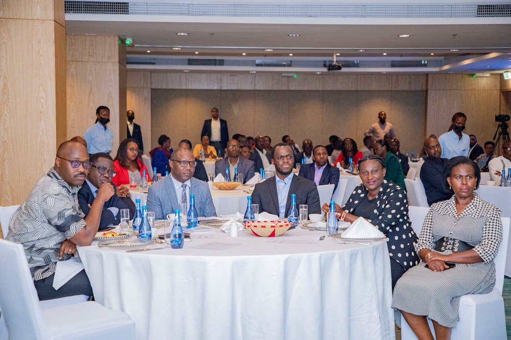 Participants of the event following presentations.  