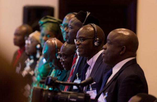 Participants follow proceedings at the Pan-African Trade Union conference in Kigali yesterday.