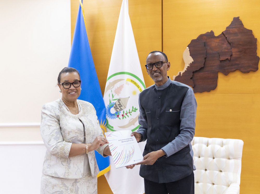 President Kagame received Patricia Scotland on Monday 2nd May 2022.