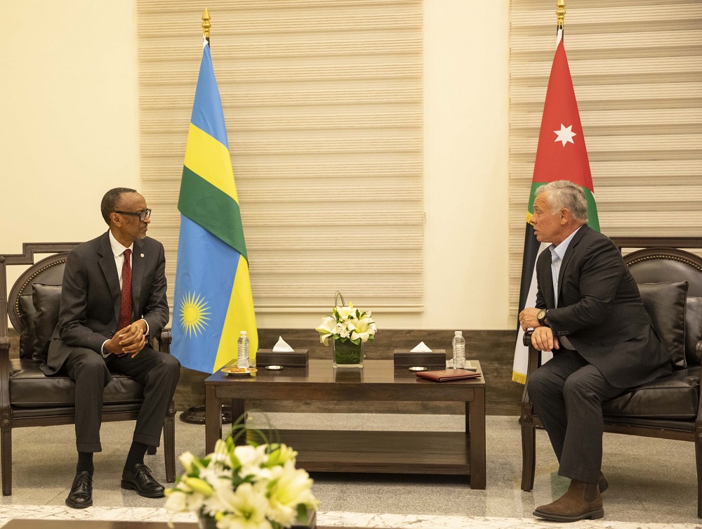 President Paul Kagame and the King of Jordan have held discussions on enhancing ongoing areas of cooperation between Jordan and Rwanda.