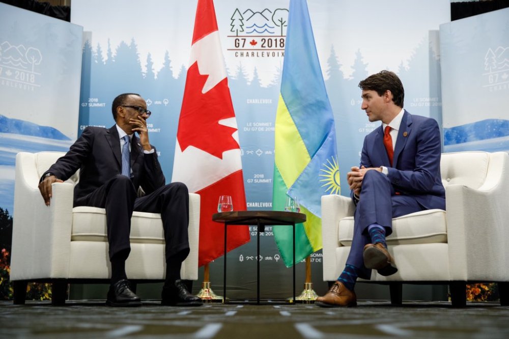 President Kagame and Canadian Prime Minister, Justin Trudeau 