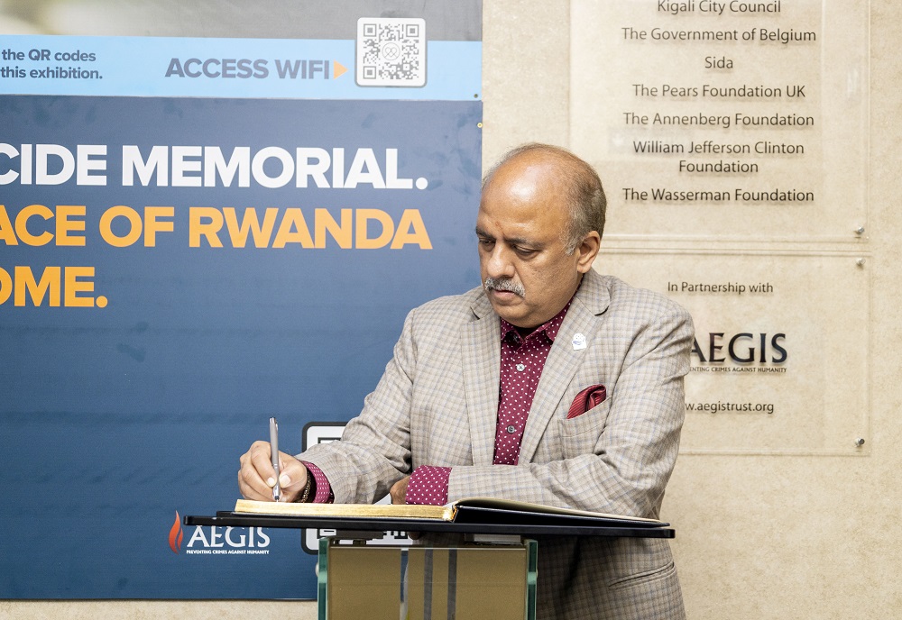 The President of Rotary International, Shekhar has been impressed by Rwandans’ reconciliation.