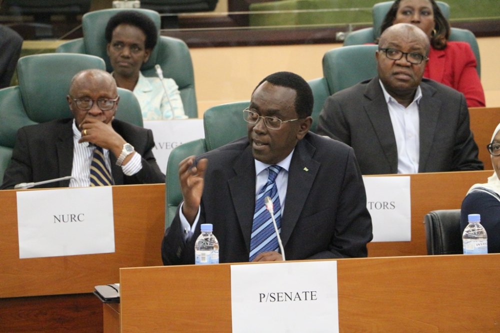 Senate President Bernard Makuza